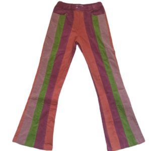 2006-2007 Deux par deux Flared Striped Corduroy Pants Girls Size 10 New NWT